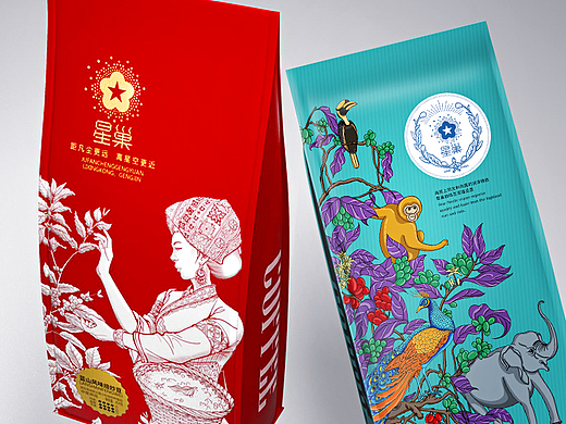 星巢咖啡品牌包装丨云南印象×咖啡豆×黑咖啡×卡布奇诺