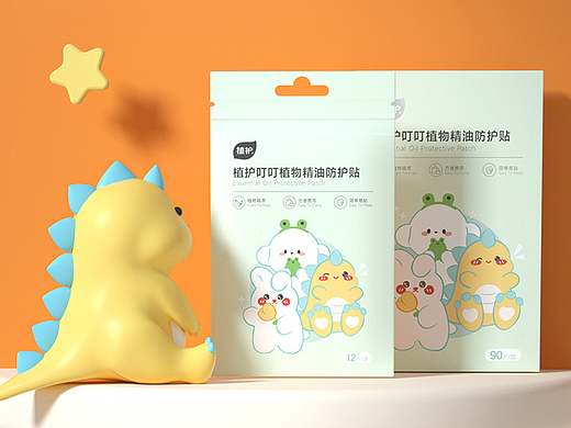 植護(hù)叮叮植物精油防護(hù)貼（個人主頁-ZNTk2MTcyNDg=） - 電商 - 站酷設(shè)計師小黃魚檬檬噠原創(chuàng)素材 - 站酷ZCOOL