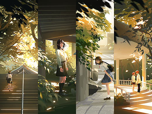 夏日插画 那些光遇的日子