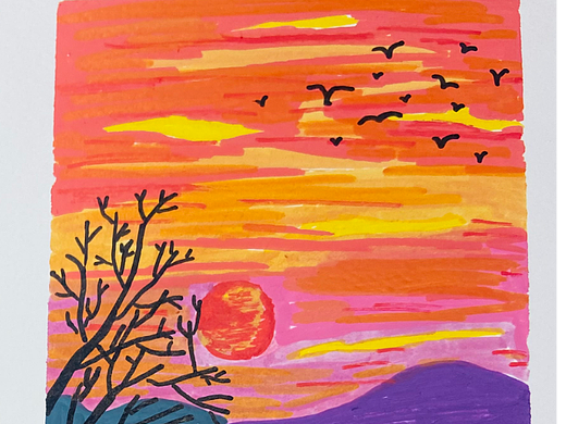 #速写实验室 day23-黄昏