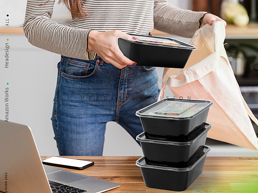 保鲜盒亚马逊产品拍摄_主图设计_A+详情页设计