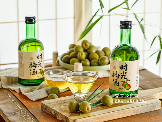 梅酒拍摄/青梅酒拍摄/梅见/时光梅酒/产品拍摄/酒拍摄