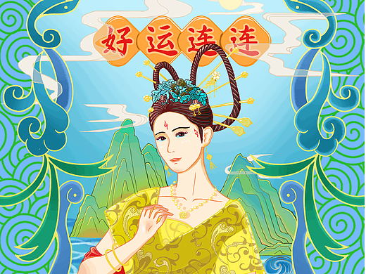 国潮中国风插画设计