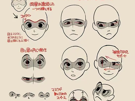 表情你会画了吗？插画人物的表情绘画素材！