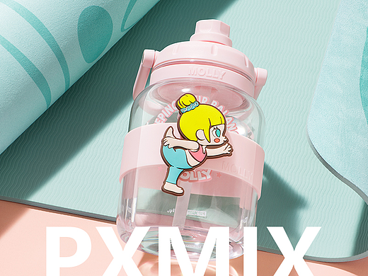 生活用品摄影丨泡泡玛特 瑜伽垫&玻璃杯 x 光影集PXMIX