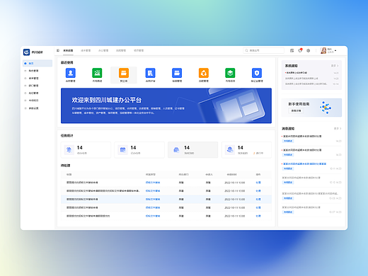 管理平台首页设计