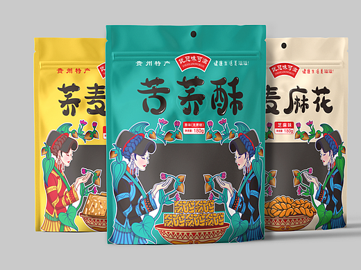 荞麦小吃系列包装设计