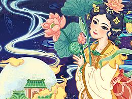 嫦娥玉兔追月来
