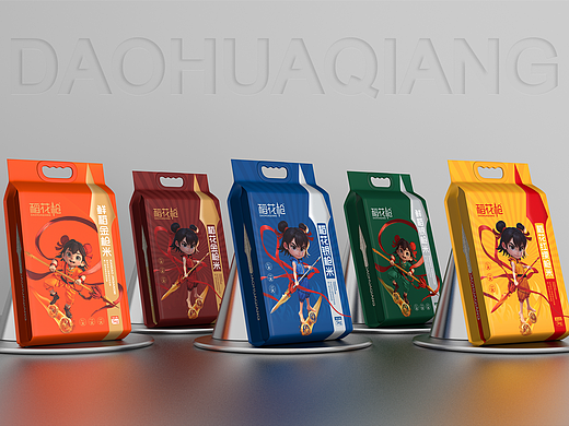 稻花枪大米包装设计