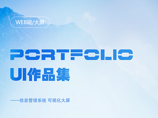WEB端&APP上线作品/数据可视化大屏