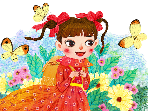 《会走路的花朵》《几乎什么都有国王》十本书封面插画