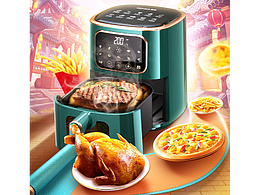 空气炸锅详情详 氛围页