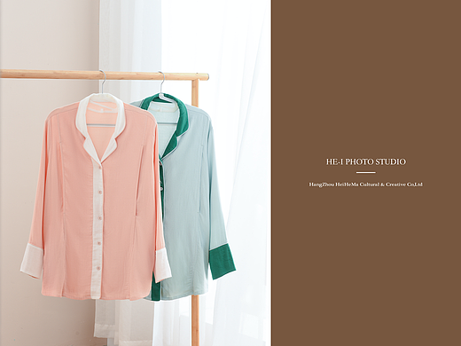 产品摄影「居家服饰 纱布月子服」黑和马