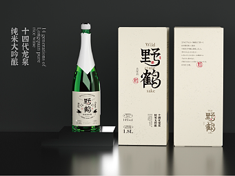 包装 酒类/野鹤品牌字体设计/包装设计