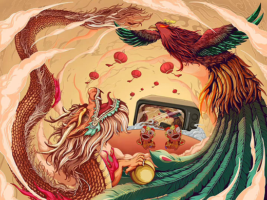 龍鳳呈祥（個人主頁-ZNjY0Mjc1NDg=） - IP形象 - 站酷設(shè)計師你認(rèn)識阿碩嗎原創(chuàng)素材 - 站酷ZCOOL