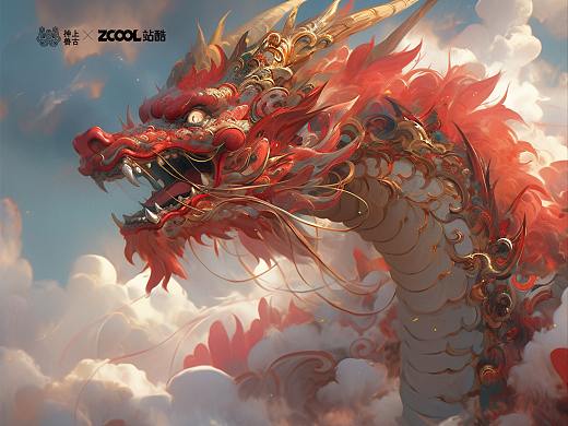 《滿江紅神龍-云翔之境》（個人主頁-ZNjY2Njc5ODA=） - 海報 - 站酷設(shè)計師浣熊抱抱原創(chuàng)素材 - 站酷ZCOOL
