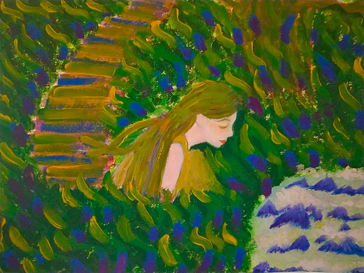 林间梦（水粉）