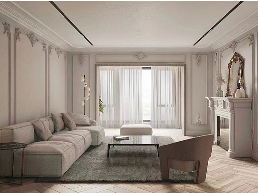 法式风融入空间设计中,调和家的魅力