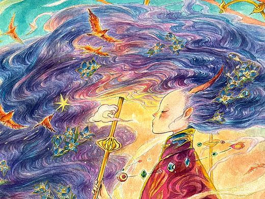 风花雪月系列国风插画创作