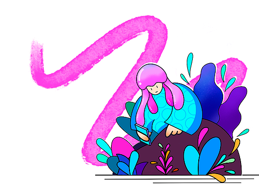 原创插画·水母女孩