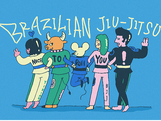Bjj巴西柔术插画｜第一弹