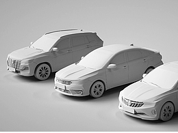 汽車建模線稿+白模