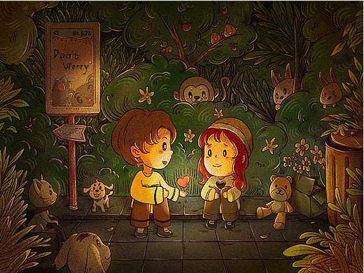 还有我（个人主页-ZNjM3MDg0OTY=） - 商业插画 - 站酷设计师和小鱼原创素材 - 站酷ZCOOL