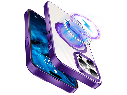 亚马逊 - iPhone14 磁吸紫色手机壳