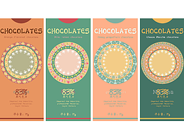 復(fù)古圖案插畫-巧克力包裝設(shè)計(jì)