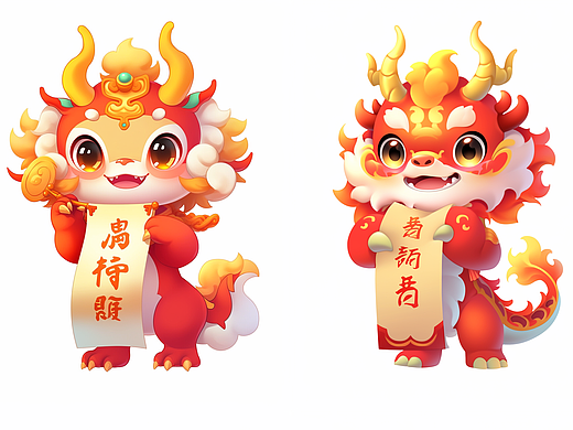 2024年AI卡通龙的IP形象设计