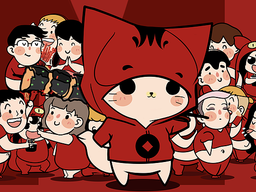 动漫插画过程图——臭豆腐
