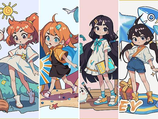 日系Q版插图