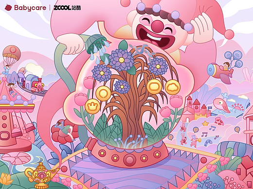 Babycare-童年造夢師-《創(chuàng)想童年》（個人主頁-ZNjY5Mzg1NzY=） - 海報 - 站酷設(shè)計(jì)師追著影子的少女原創(chuàng)素材 - 站酷ZCOOL