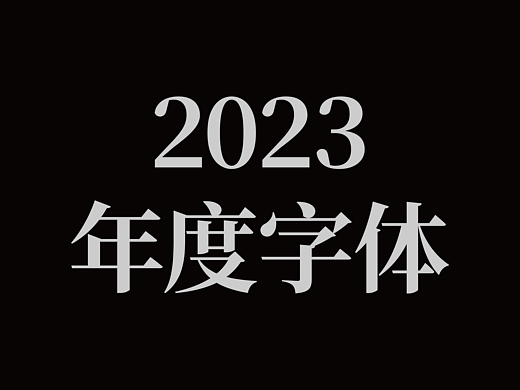 2023年度字体3