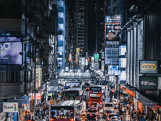 ins风香港夜景