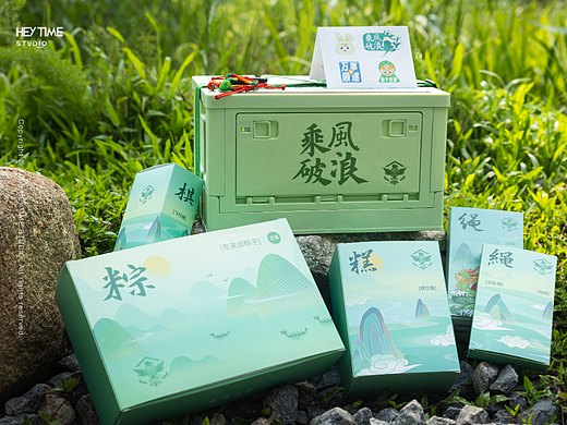 露营风端午礼盒拍摄/文创产品拍摄/粽子礼盒摄影