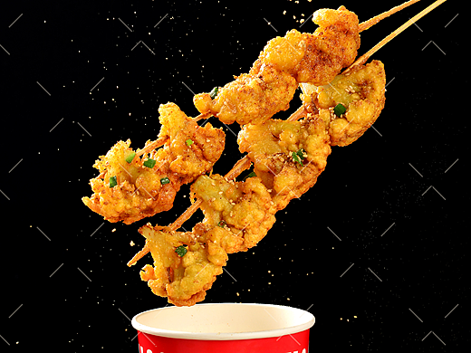 上尹家炸串小吃|美食摄影|餐饮菜单拍摄×郑州密斯杨