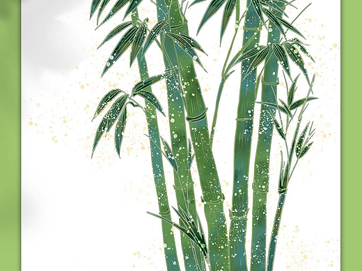 竹子插画