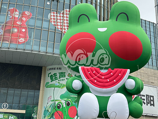 蛙声一片 充气青蛙气模 活动策划 商业美陈 广告方案 