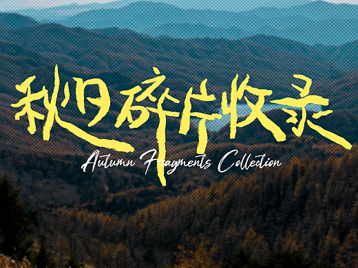 字体设计版式设计-秋日碎片收录