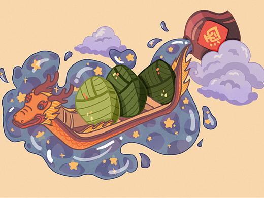 桐门年中打卡训练营-美食星球-端午龙舟上的粽子