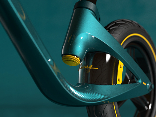 哈士奇设计作品-儿童滑行车