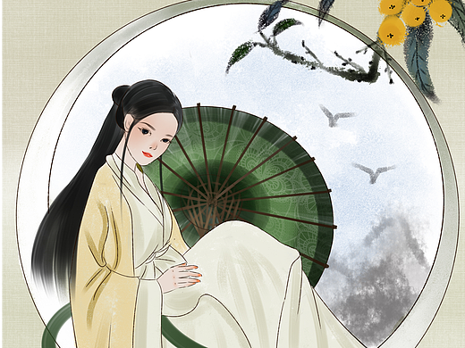 國風(fēng)手繪（個人主頁-ZNjEzNjgzNTY=） - 創(chuàng)作習(xí)作 - 站酷設(shè)計師林九linjiu原創(chuàng)素材 - 站酷ZCOOL