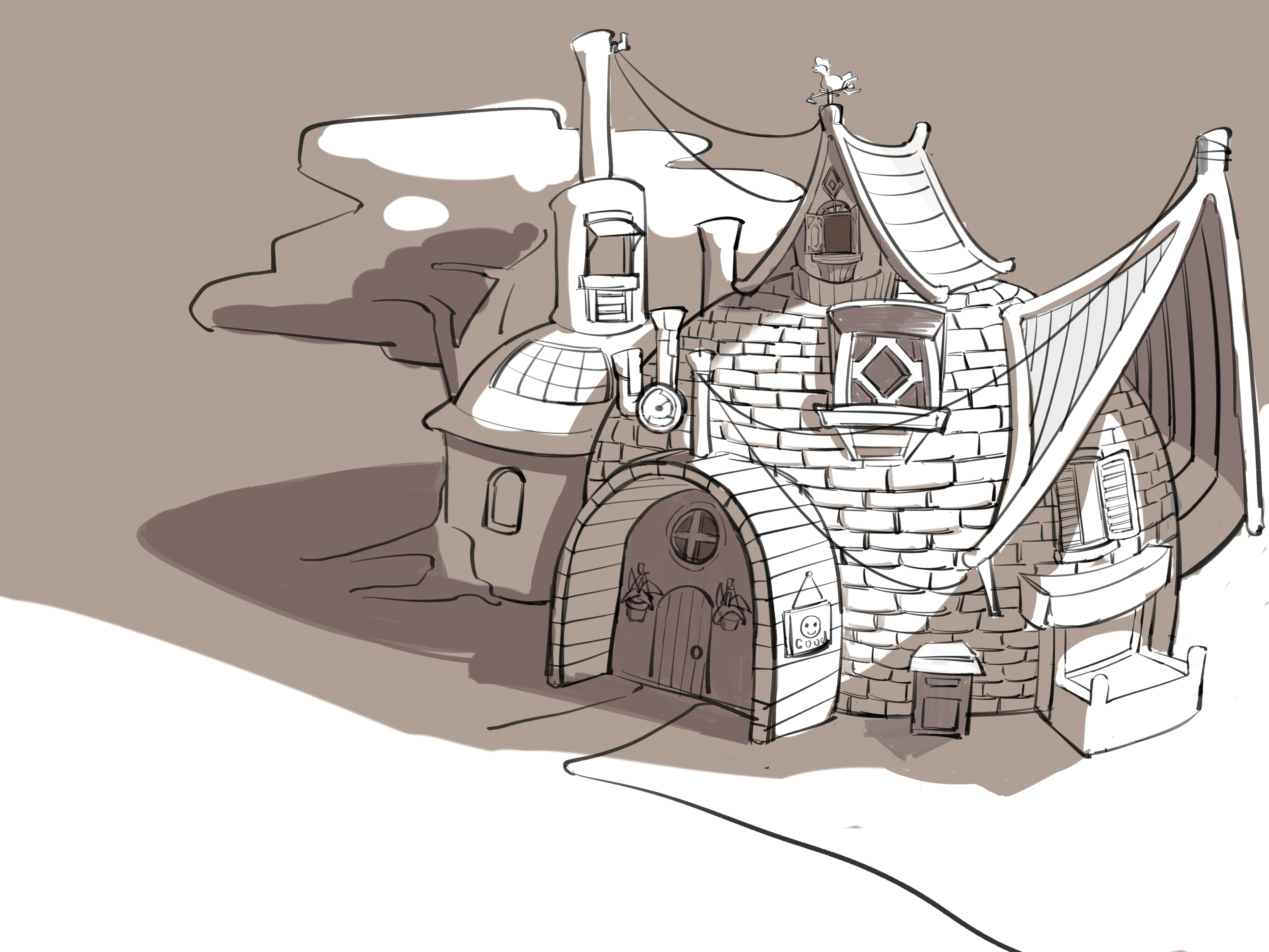 动画场景建筑概念设计