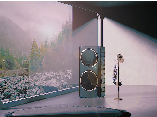 洗烘一体机三维动画