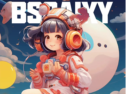 Midjourney 中秋 - 女孩与玉兔