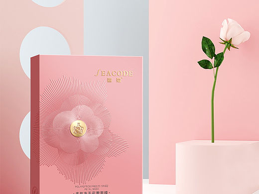 喜蔻-多肽冻干花瓣面膜包装设计