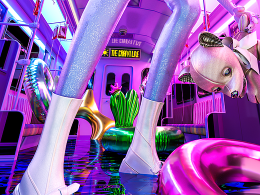 【Dream Land】002造型：地铁（个人主页-ZNjA4NjM4MDA=） - 其他三维 - 站酷设计师BoQiaQia原创素材 - 站酷ZCOOL