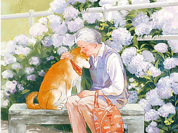 奶奶与柴犬系列