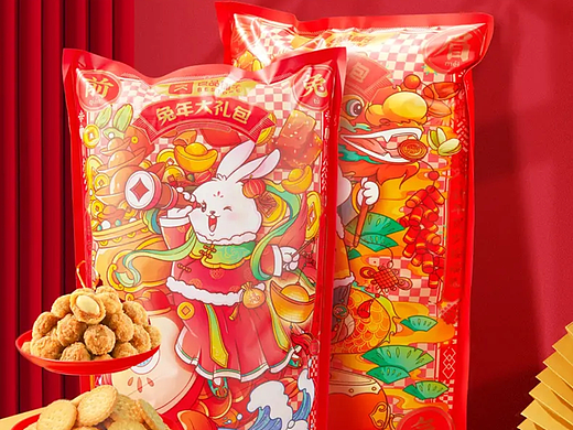 所喜作品：良品铺子兔年大礼包设计